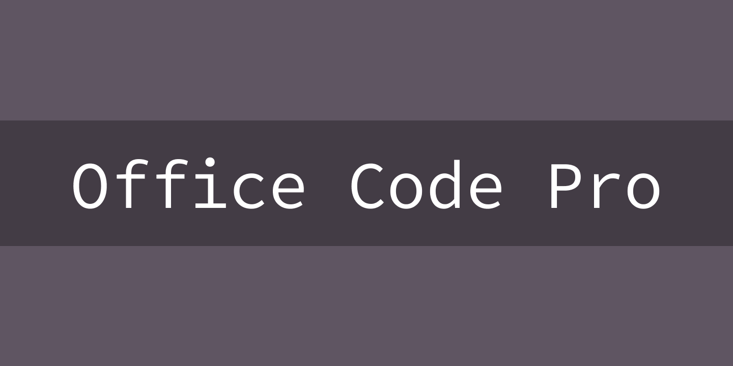Font Office Code Pro
